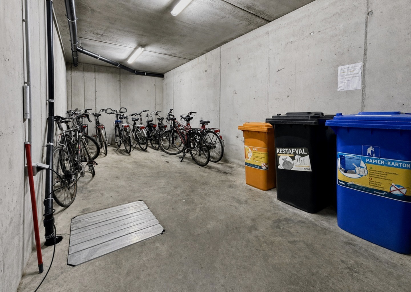 Aparte ondergrondse fietsenstalling
